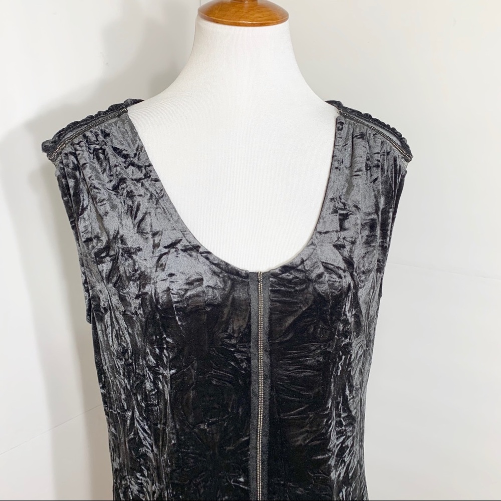 SOLD-Rock & Republic Crushed Velvet Sleeveless Top - Picture 3 of 8